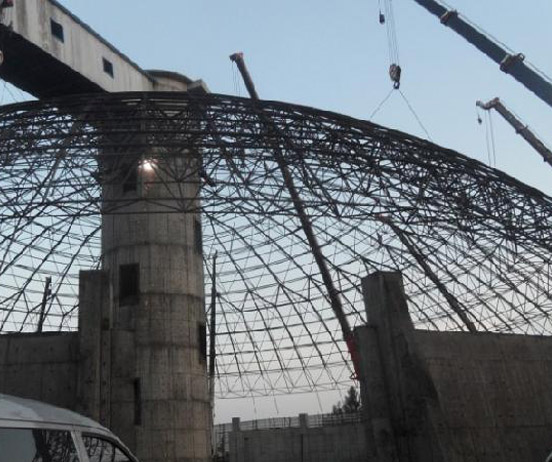 枣庄网架分条或分块安装法